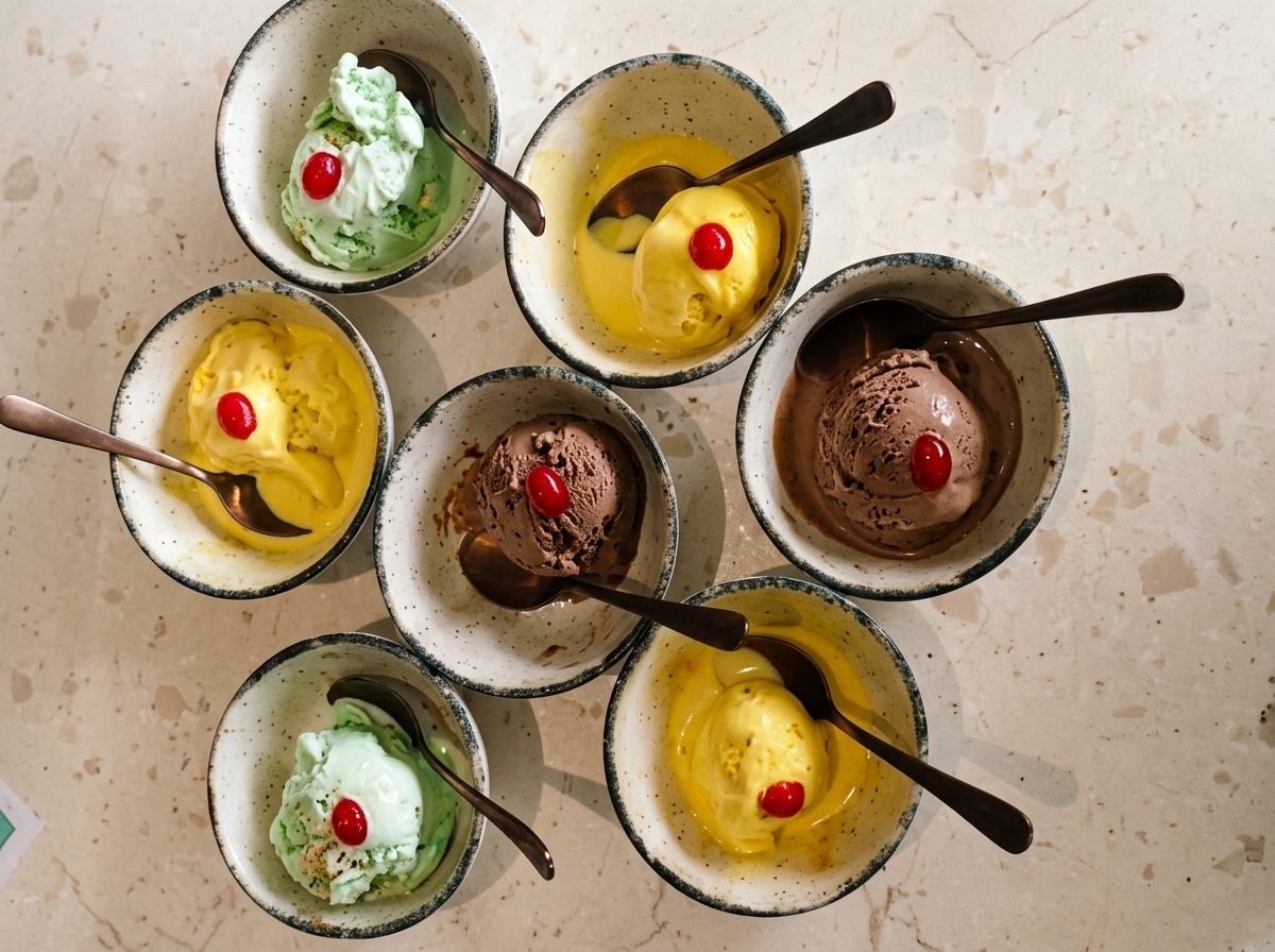 Silver 7 Gourmet Ice Cream Bowls
